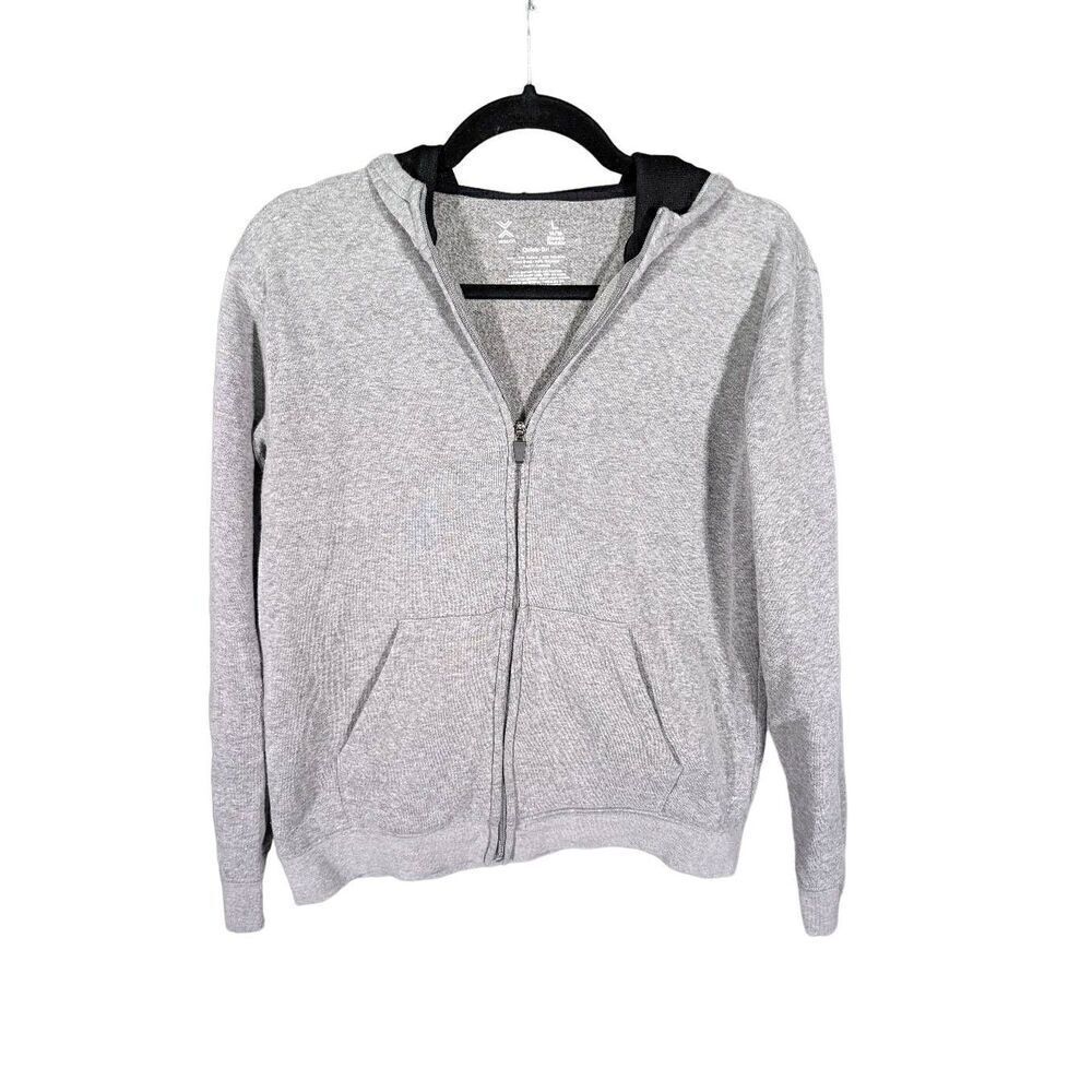 Xersion Full Zip Quick Dry Gray Kids Hoodie Size Large (14-16)
